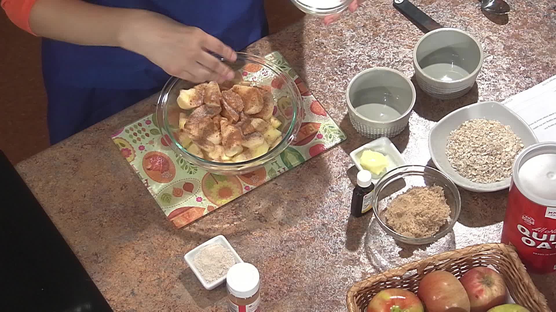 Cooking Healthy with Coastline - Pumpkin Twists and Apple Crisp