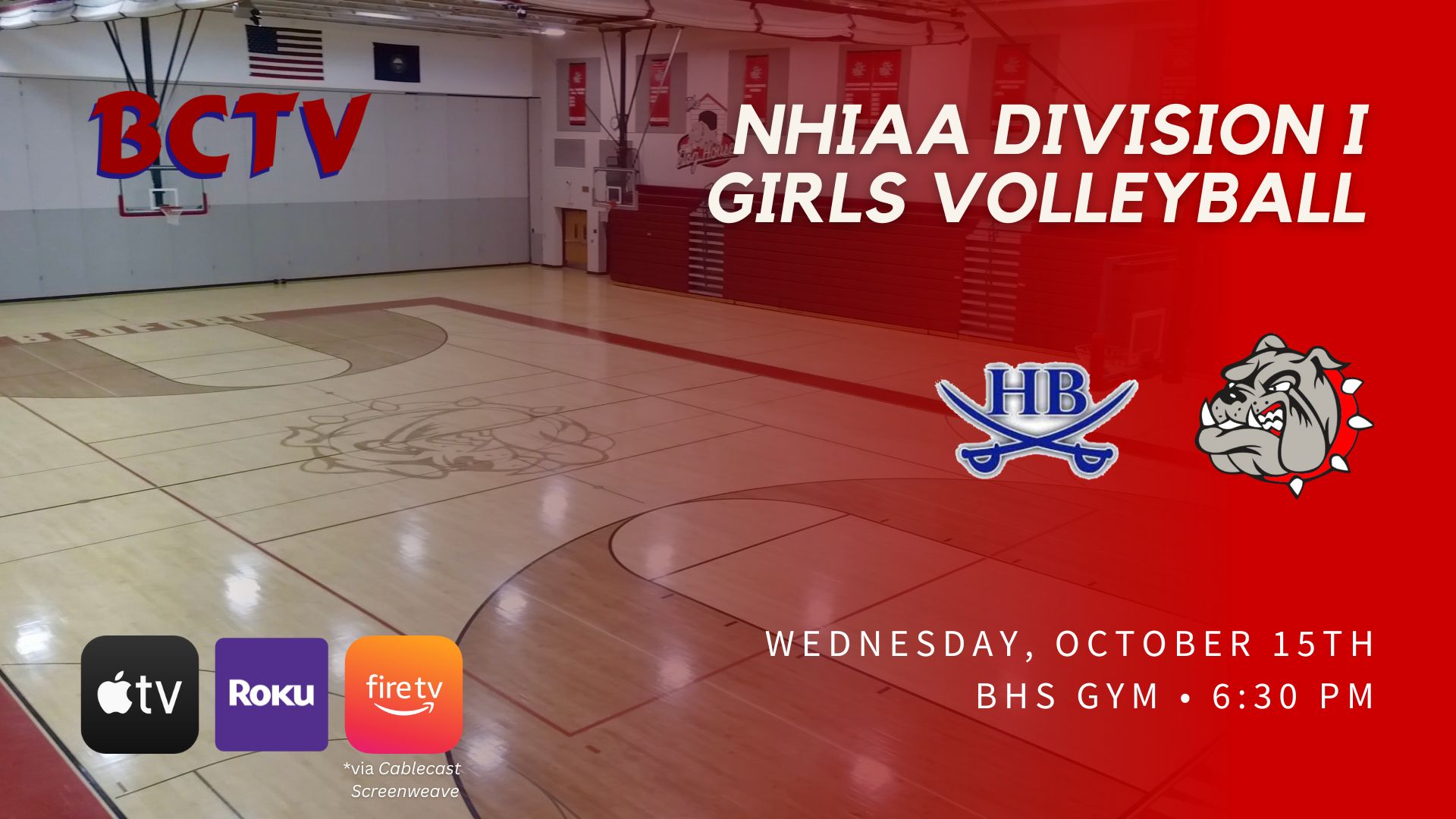 BHS Girls Volleyball - Hollis-Brookline vs Bedford Bulldogs Wednesday 10-15-25