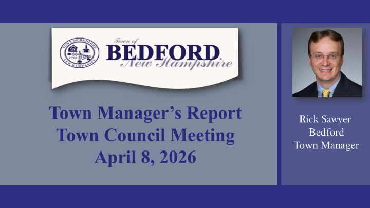 Thumbnail image for Town Manager's Report with Rick Sawyer Wednesday April 8 2026