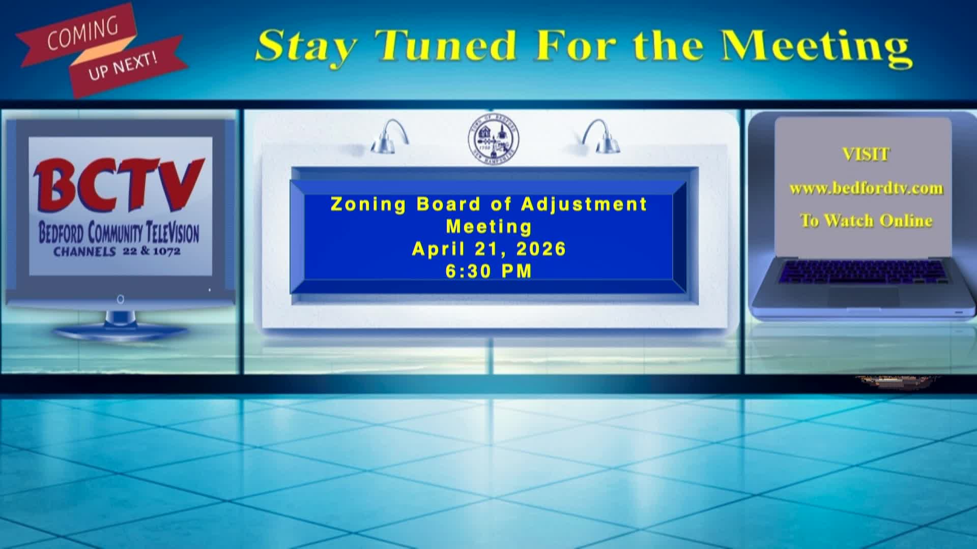 Thumbnail image for Zoning Board of Adjustment Meeting Tuesday April 21 2026