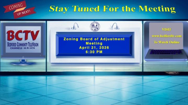 Thumbnail image for Zoning Board of Adjustment Meeting Tuesday April 21 2026
