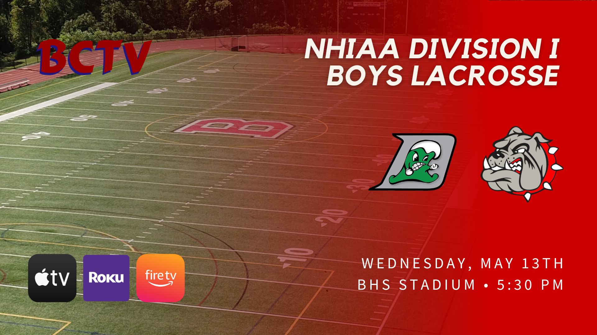 Thumbnail image for BHS Boys Lacrosse Dover vs Bedford Bulldogs Wednesday 5-13-26