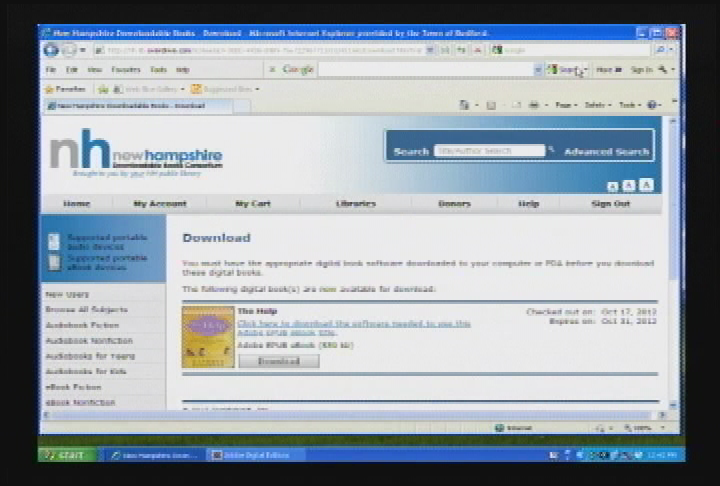Bedford Public Library ebook services