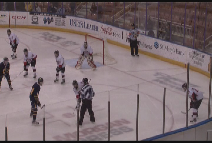 Thumbnail image for BHS Boys Varsity Hockey - NHIAA D2 Finals Bedford Bulldogs vs Bow Falcons 3-15-14